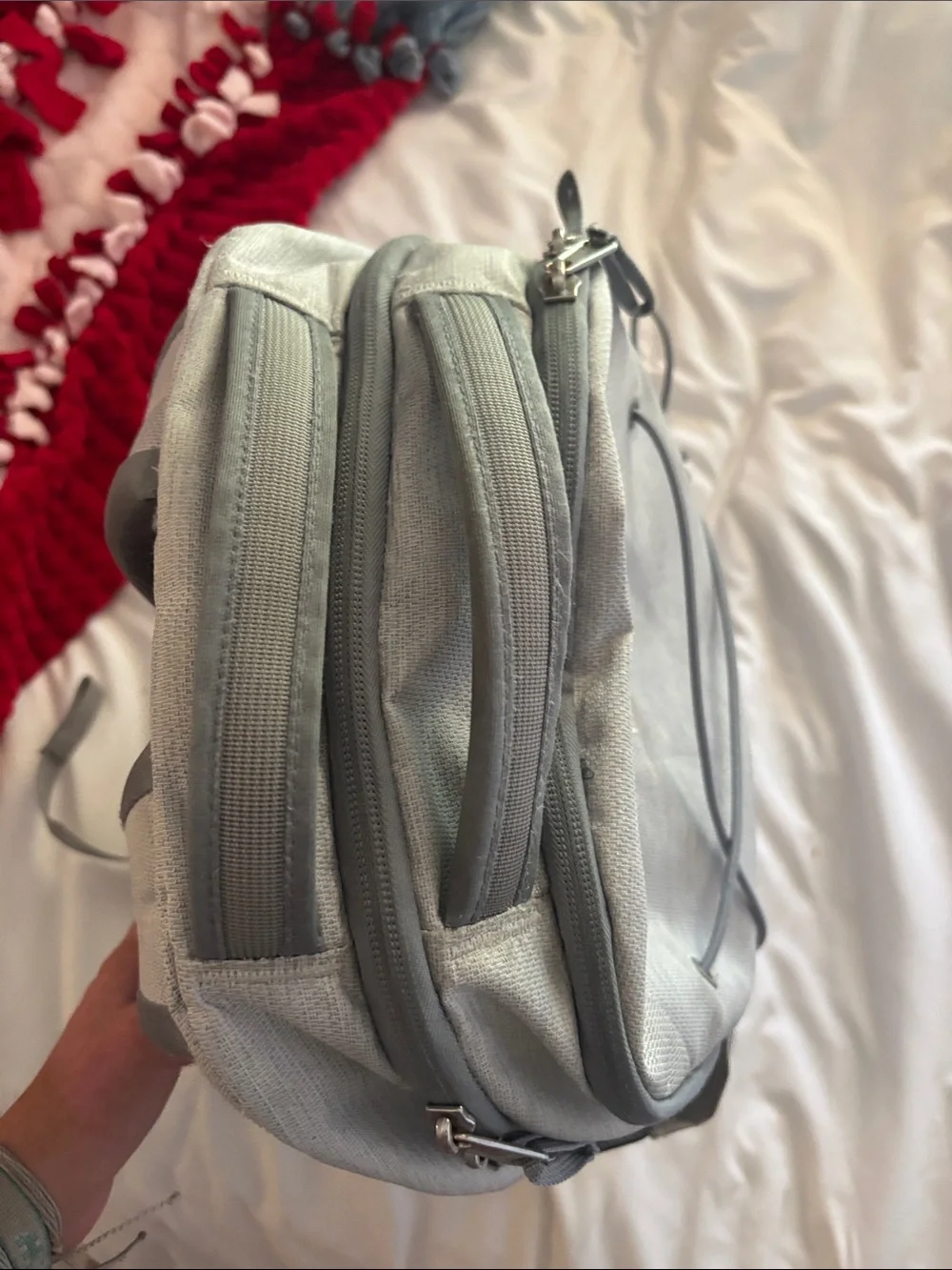 The North Face light gray